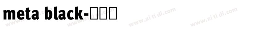 meta black字体转换 meta black字体转换